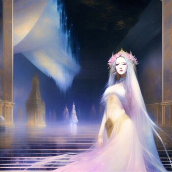 Digital Arts titled "The ivory queen" by Zeyan Zyrus, Original Artwork, Digital Painting