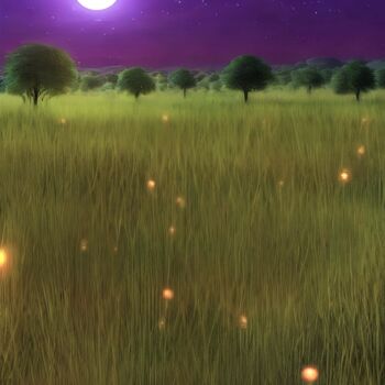 Arts numériques intitulée "Fireflies" par Zeyan Zyrus, Œuvre d'art originale, Peinture numérique