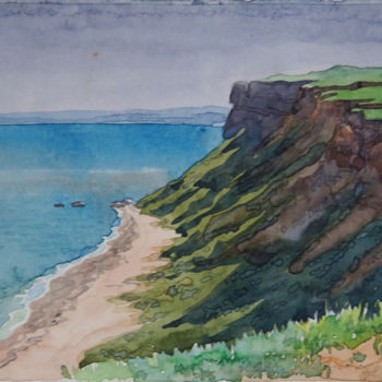 Картина под названием "Западный берег" - Александр Згурский, Подлинное произведение искусства, Акварель