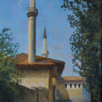 Картина под названием "Дворцовая мечеть" - Александр Згурский, Подлинное произведение искусства, Масло