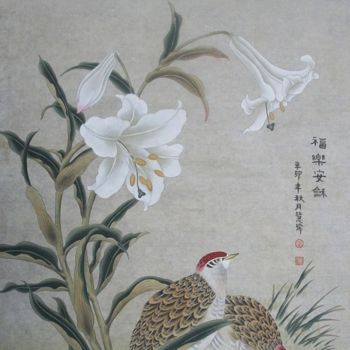 绘画 标题为“Wealth and honor 富乐…” 由Huizhen Zhang 张慧珍, 原创艺术品, 颜料
