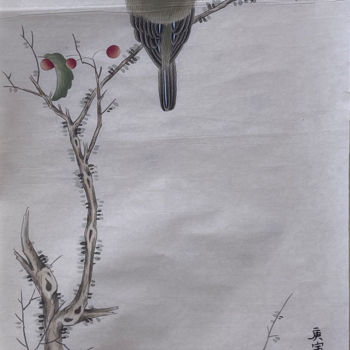 Pittura intitolato "Fall fruits" da Huizhen Zhang Zhang Hui Zhen, Opera d'arte originale, pigmenti