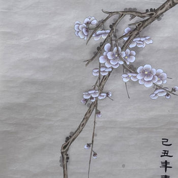Картина под названием "Pretty Friends" - Huizhen Zhang 张慧珍, Подлинное произведение искусства, Пигменты