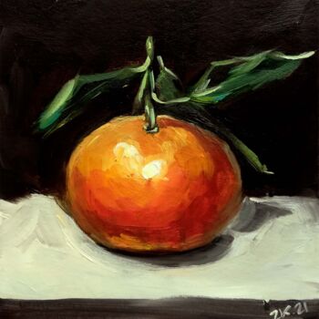 Ζωγραφική με τίτλο "Tangerine Painting…" από Zhanna Kan, Αυθεντικά έργα τέχνης, Λάδι