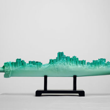 Sculpture titled "广厦千万间（Live and work…" by Zhao Yongchang, Original Artwork, Resin