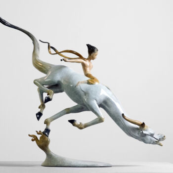 Sculpture titled "小云中君(Ode to Gallant…" by Zhao Yongchang, Original Artwork, Bronze