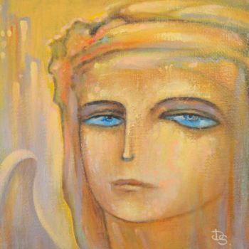 Painting titled "Angel" by Dim Safonsky, Original Artwork, Acrylic