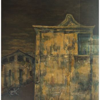 Painting titled "Centenary Commercia…" by Zhixun Lin, Original Artwork, Oil