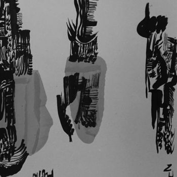 Картина под названием "热带" - 朝乐门, Подлинное произведение искусства, Графит