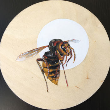 Painting titled "HORNET" by Ankhel, Original Artwork, Tempera