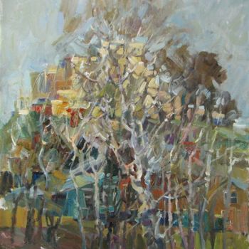 Painting titled "Old and new" by Juliya Zhukova, Original Artwork, Oil