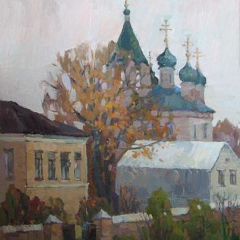 Картина под названием "Motives of autumn.…" - Juliya Zhukova, Подлинное произведение искусства, Масло