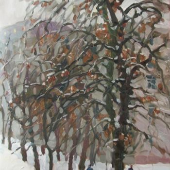 Peinture intitulée "December" par Juliya Zhukova, Œuvre d'art originale, Huile