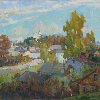 Peinture intitulée "Joyful autumn" par Juliya Zhukova, Œuvre d'art originale, Huile
