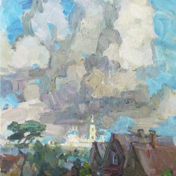 Pintura titulada "Skies" por Juliya Zhukova, Obra de arte original, Oleo