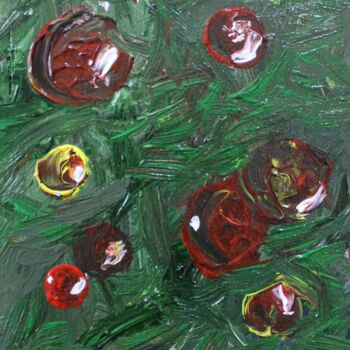 Painting titled "Christmas series -…" by Ziad Dib Jreige, Original Artwork, Acrylic Mounted on Wood Panel