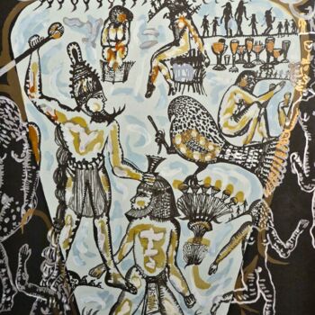 Estampas & grabados titulada "Vaso del Rey" por Ziada Del Rio, Obra de arte original, Serigrafía