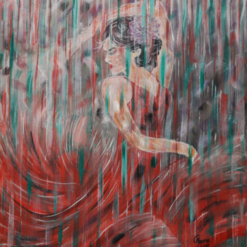 Malerei mit dem Titel "Tango" von Mara Cikulin, Original-Kunstwerk, Öl