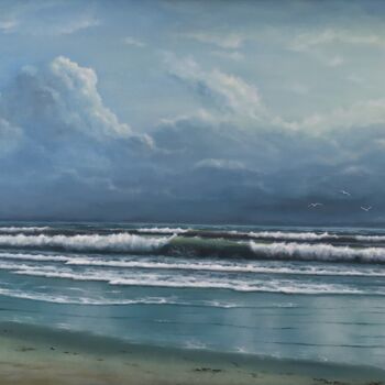 Painting titled "''After the storm''." by Zigmars ''Sigmar'' Grundmanis, Original Artwork, Oil