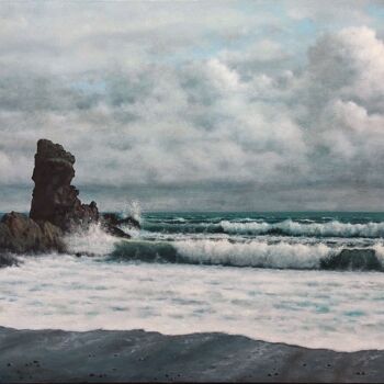 Painting titled ""Iceland. Djupalons…" by Zigmars ''Sigmar'' Grundmanis, Original Artwork, Oil