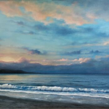 Peinture intitulée "''Calm coast''." par Zigmars ''Sigmar'' Grundmanis, Œuvre d'art originale, Huile