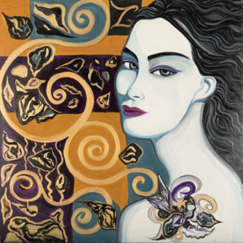 Peinture intitulée "femme bijou" par Zigou, Œuvre d'art originale