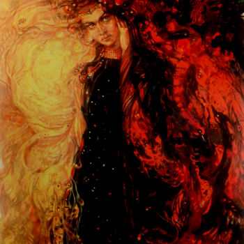 제목이 "Doubt"인 미술작품 Zinaida Chernyshova로, 원작, 온도