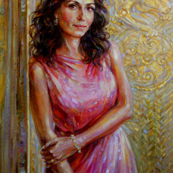 Painting titled ""Amina."" by Zinaida Chernyshova, Original Artwork, Oil