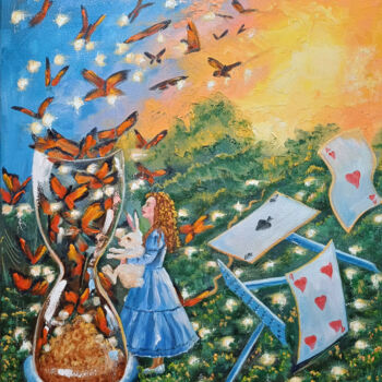 Картина под названием "The Clockwork Start…" - Zinaida Vysota, Подлинное произведение искусства, Масло