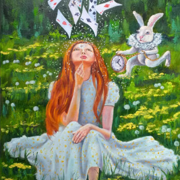 Pittura intitolato "Fairytale World." da Zinaida Vysota, Opera d'arte originale, Olio