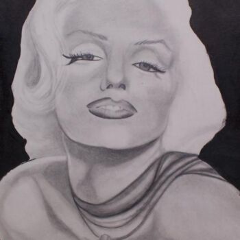 Drawing titled "Marilyn Monroe" by Zita Barbara Sanders, Original Artwork