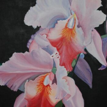 Painting titled "Fresh Flowers" by Zita Barbara Sanders, Original Artwork