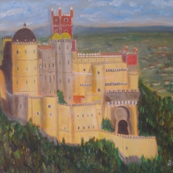 Pintura intitulada "Sintra - Palácio da…" por Zita Dantas, Obras de arte originais