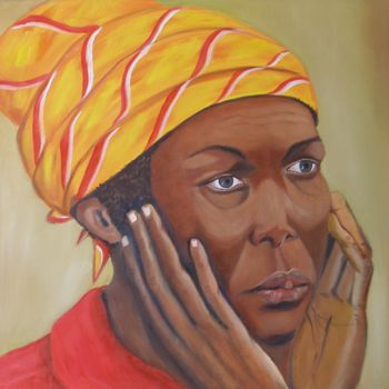 Painting titled "Eh! Mamanó Tatanó" by Zita Dantas, Original Artwork, Oil