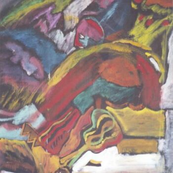 Pittura intitolato "sans titre" da Ziya Aydin, Opera d'arte originale
