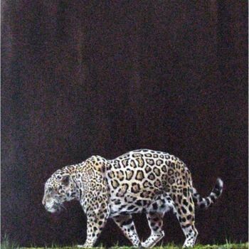 Painting titled "Leopard" by Ziya Eris, Original Artwork