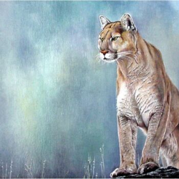 Painting titled "Puma" by Ziya Eris, Original Artwork
