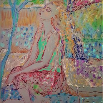 Рисунок под названием "Joy" - Zlata Maksimovic, Подлинное произведение искусства, Пастель