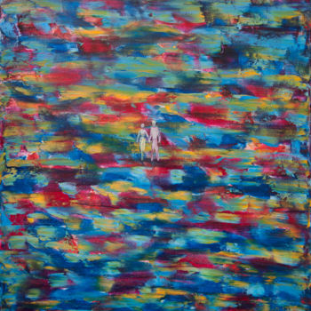 Schilderij getiteld "Lost in the world" door Zenovii Mirchuk, Origineel Kunstwerk, Olie