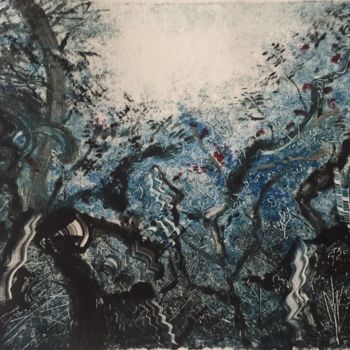 Incisioni, stampe intitolato "Jungle" da Yi Zhong Zhang, Opera d'arte originale