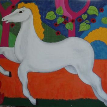 Peinture intitulée "caballo" par Zoa Torralbo, Œuvre d'art originale