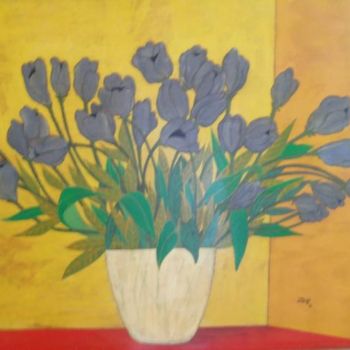 Malerei mit dem Titel "Jarron de tulipanes" von Zoa Torralbo, Original-Kunstwerk