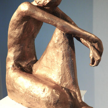 Sculpture intitulée "David King" par Zofia Kubicka, Œuvre d'art originale, Résine