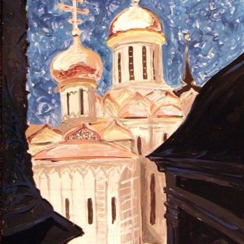 Schilderij getiteld "Assumption Cathedral" door Zo, Origineel Kunstwerk, Olie