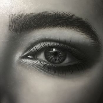 Malerei mit dem Titel "Your eye" von Zohreh.A, Original-Kunstwerk, Öl