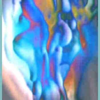 Digital Arts titled "Blue dance" by Zoltán Pál, Original Artwork, Digital Painting