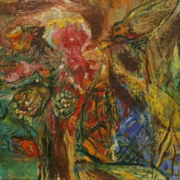 Pintura titulada "Натюрморт с мухой" por Iurii Tsyganov, Obra de arte original