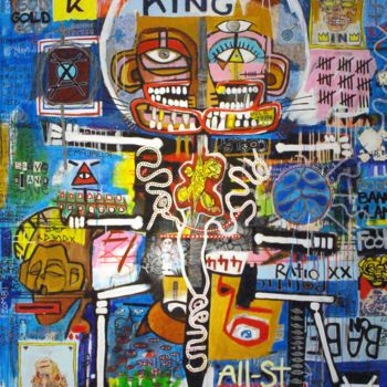 Painting titled "King IV" by Zoole, Original Artwork, Acrylic