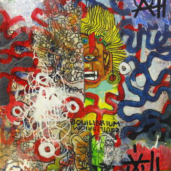 Pintura intitulada "Equilibrium is just…" por Zoole, Obras de arte originais, Acrílico