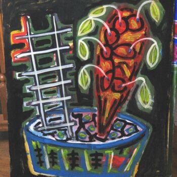 Painting titled "Kaktus" by Zoran Komatinović, Original Artwork